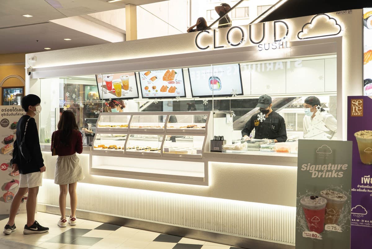 งานตกแต่งภายในเชิงพาณิชย์ CLOUD SUSHI SIAMONE ภาพที่ 2 โดย OBJ Design & Build